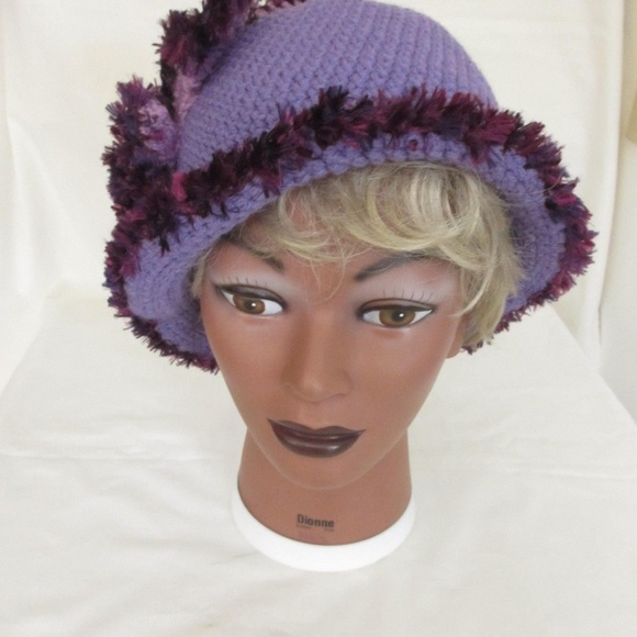 Hats 20"-22" Crochet New Handmade WOMEN`S girls hat - Picture 3 of 6